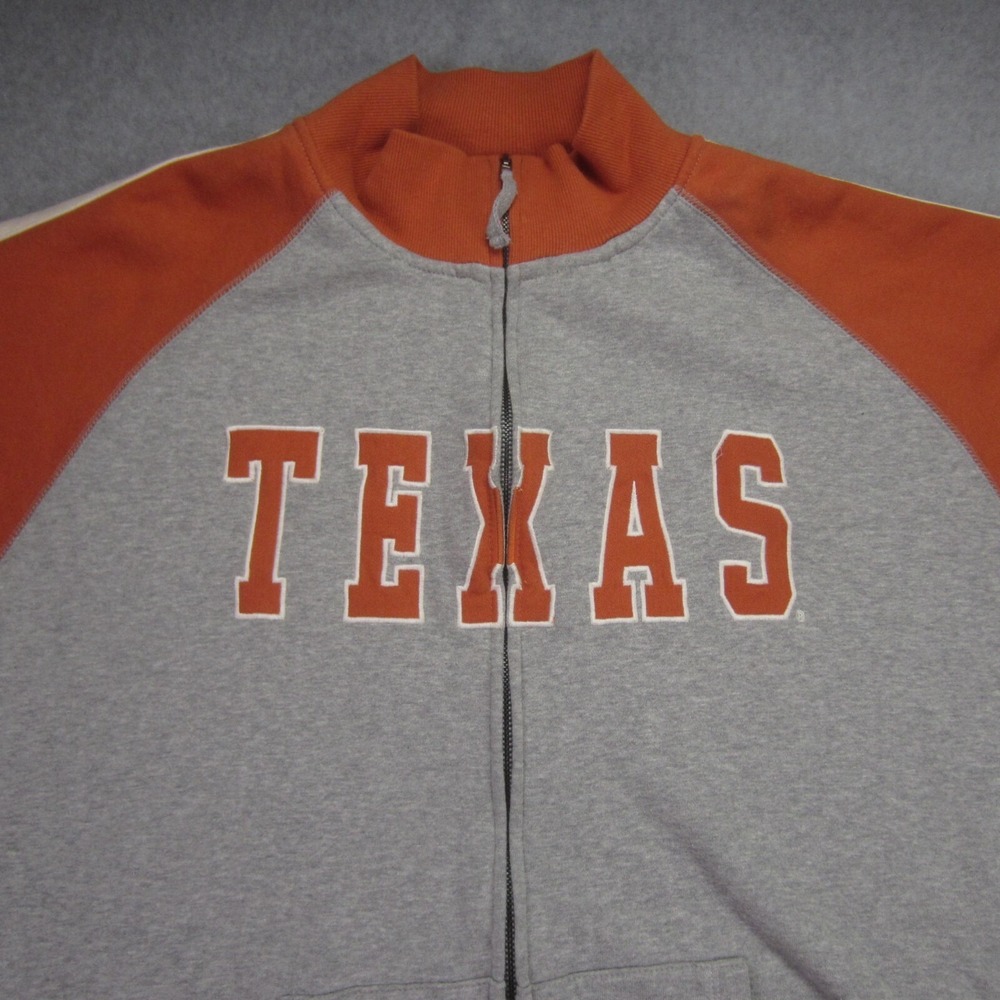 Texas Longhorns Jacket Womens XL Orange Full Zip Embroidered Campus Heritage‎ - Picture 2 of 14